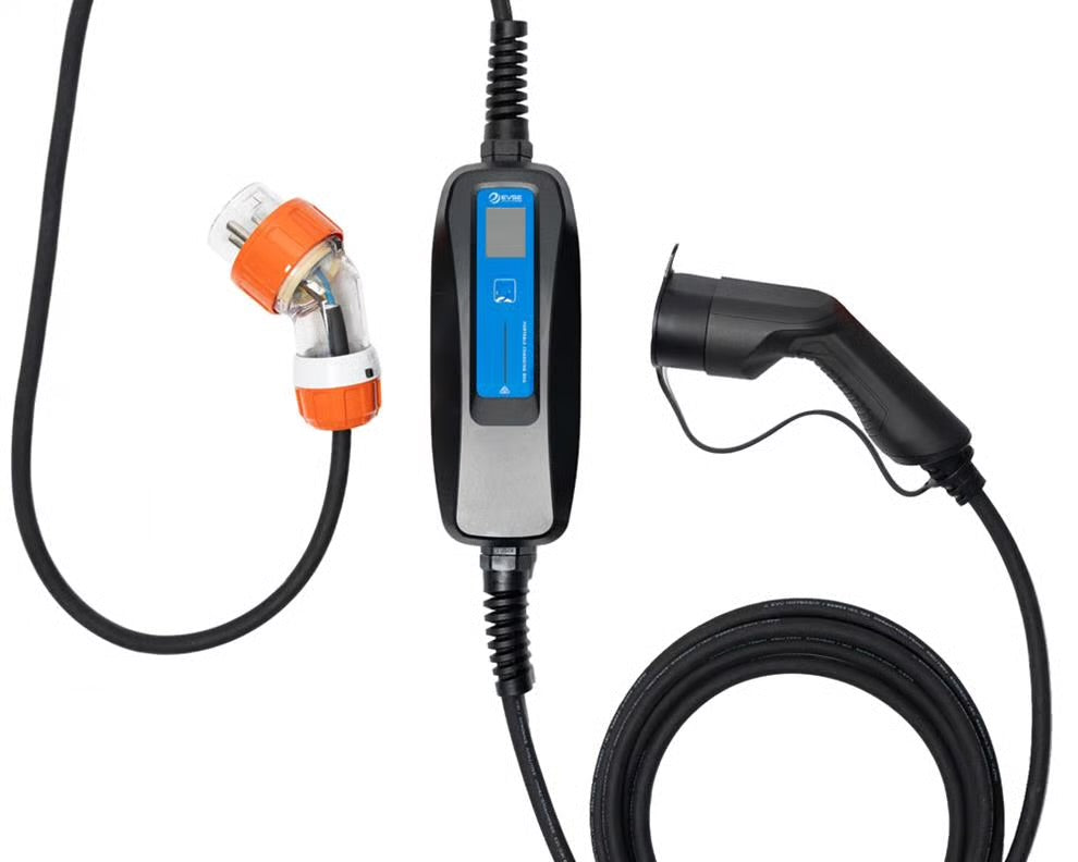 KWIK Portable Type 2 Charger | 32 Amp | 7kW | 3-Pin Plug