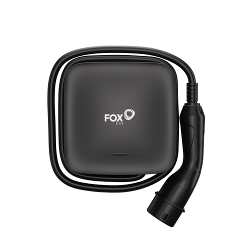 FOXESS EV Charger L Series Black 11kW Plug 5m Cables 3Phase w/Bluetooth+Wifi